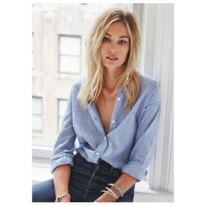 ARITZIA Talula Oxford Boyfriend Fit in XXS (Fits Like Medium)